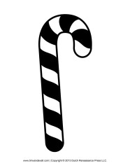 Candy Cane Black And White