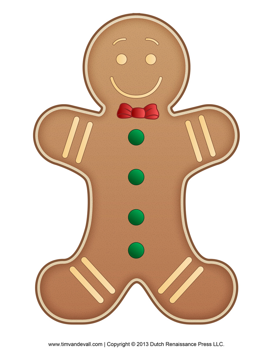 free printable gingerbread man clipart - photo #25