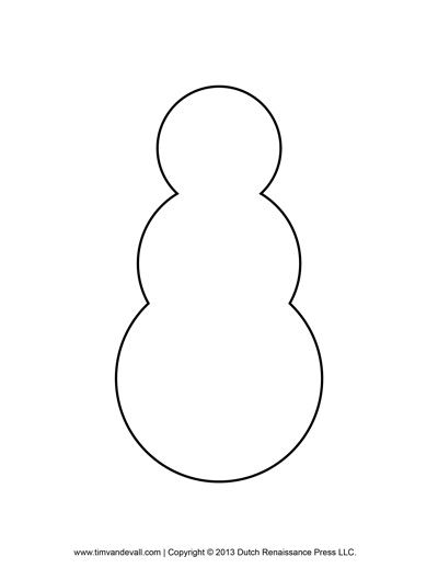 Free snowman clipart template printable coloring pages