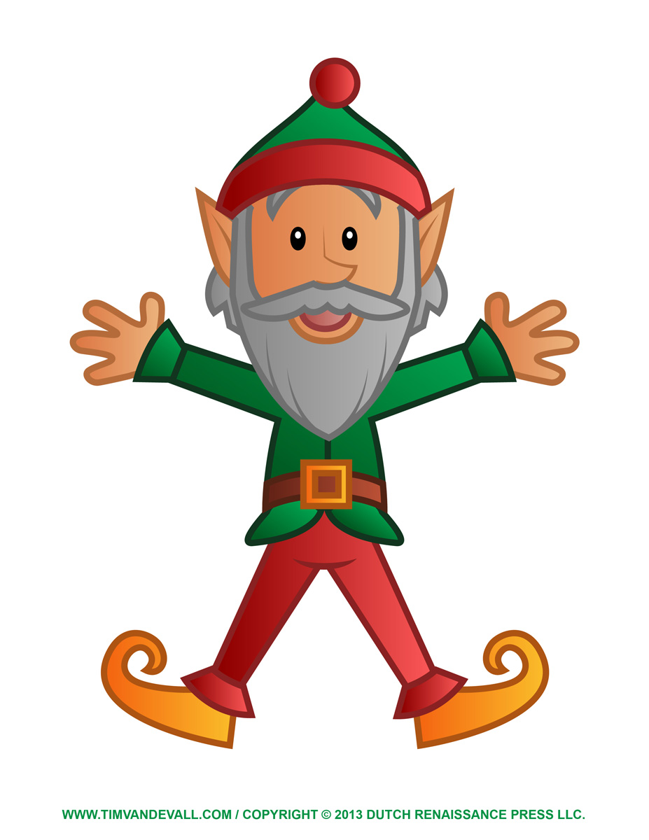free clipart of christmas elves - photo #10