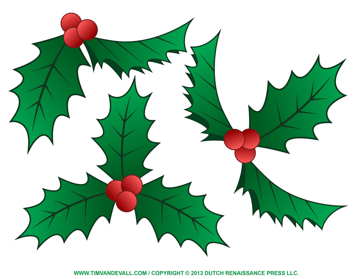 clip art holly leaves free - photo #14