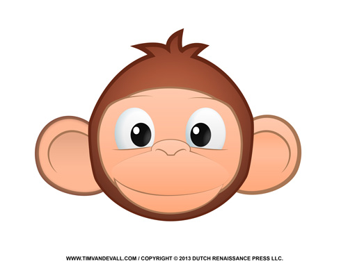 clipart of monkey face - photo #11