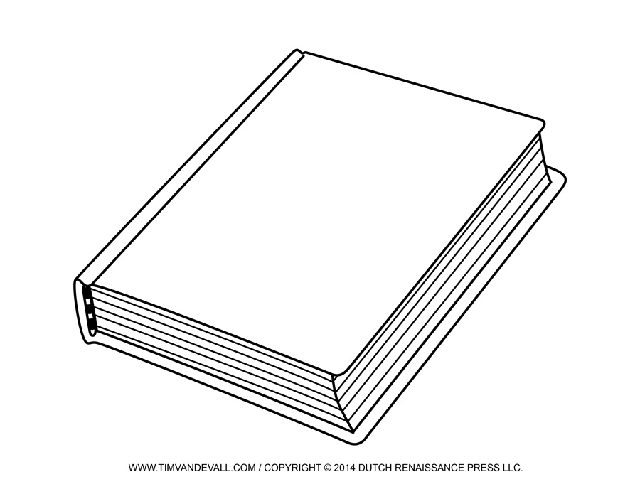 clipart book black and white - photo #6
