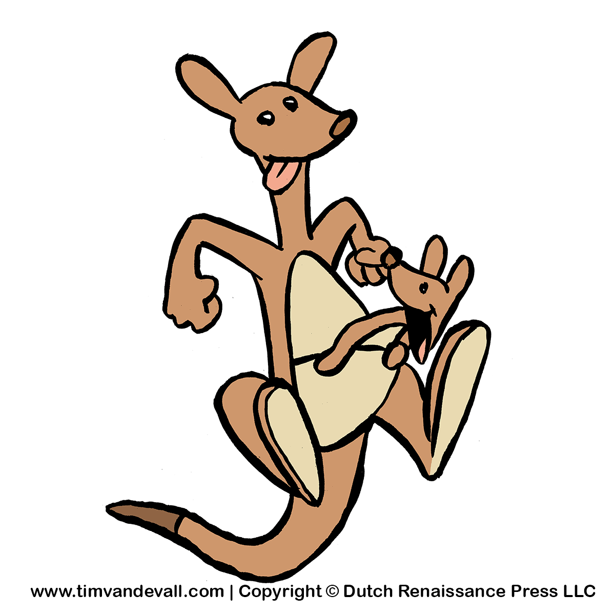 clipart kangaroo cartoon - photo #49