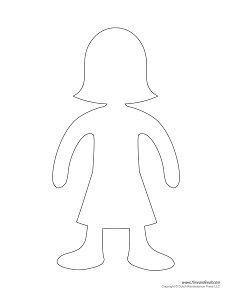Female Paper Doll Template