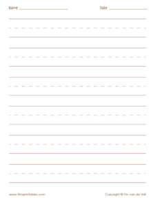 Handwriting Practice For Kids 8-10: Blank Handwriting Practice Paper For  Beginners