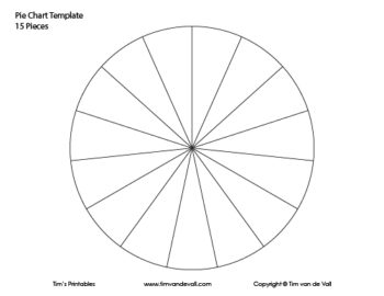 15 piece pie chart template