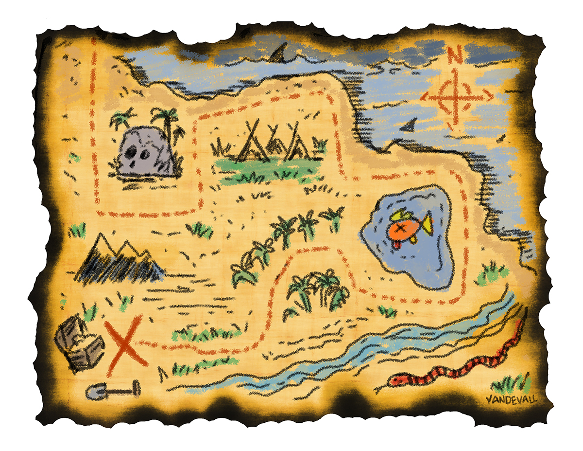 Printable Treasure Map Template - Printable Blank World