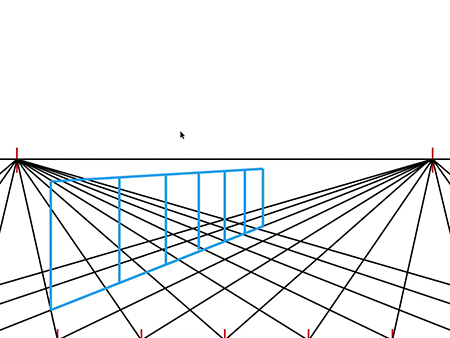 How to Draw a Two Point Perspective Grid