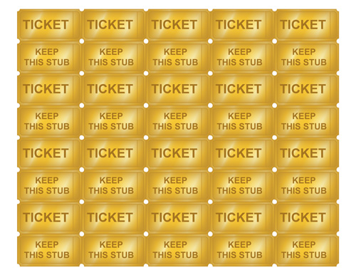 Printable Golden Ticket Templates