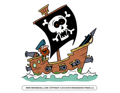 Pirate-Ship-Clip-Art-1 - Tim's Printables