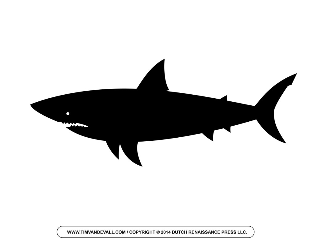 Shark-Silhouette - Tim's Printables
