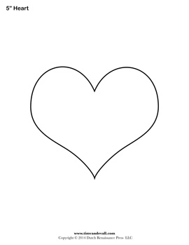 Blank Heart Stencil