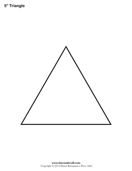 blank triangle stencil