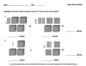 Free Place Value Worksheets | Math Printables for Kids | PDF Format