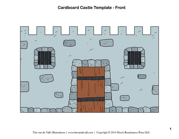 cardboard castle template