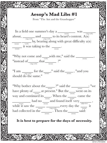 Aesops-Fables-Mad-Libs
