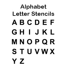 Free Alphabet Letter Stencils for Kids | Printable Alphabet Templates ...