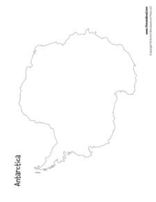 Blank-Antarctica-Map-350 – Tim's Printables