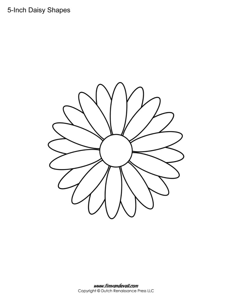 Daisy Template Free Printable - Free Printable Template