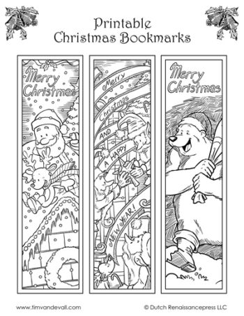 Christmas Bookmarks - A Fun Printable Christmas Craft for Kids