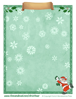 Free Christmas Paper Template