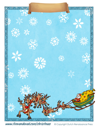 Blank Christmas Paper Template