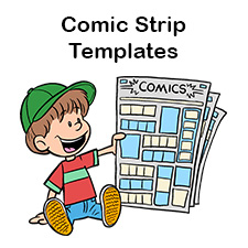 Blank Comic Strip Templates | Free Printable Comic Strip PDFs