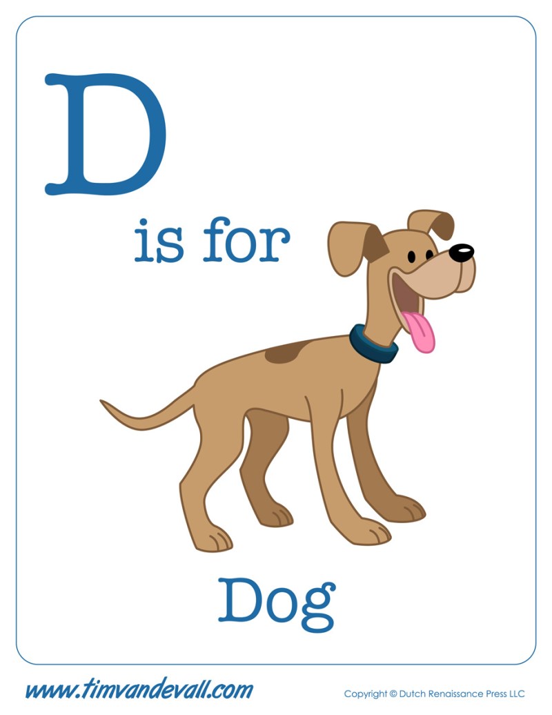D is for Dog – Tim's Printables