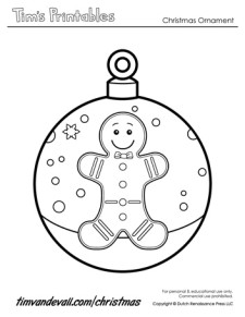 Printable Paper Christmas Ornament Templates – Tim's Printables