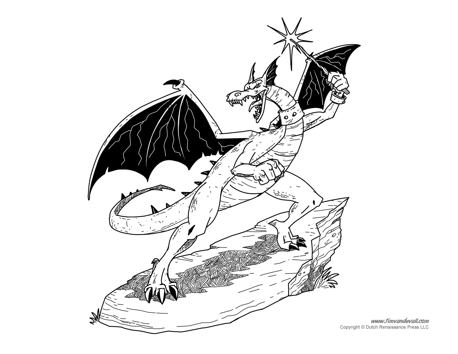 Download Dragon Coloring Pages