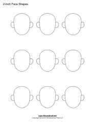 Blank Face Templates Printable Face Shapes For Kids