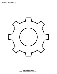 Gear Templates / Gear Shape Printables - Tim's Printables