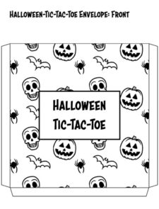 Printable Halloween Tic-Tac-Toe Activity - Tim's Printables