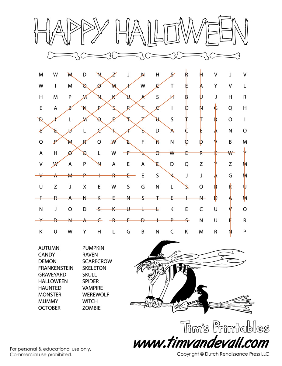 Free Printable Word Searches for Kids