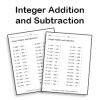Adding and Subtracting Integers Worksheet | Math Printables – Tim's ...