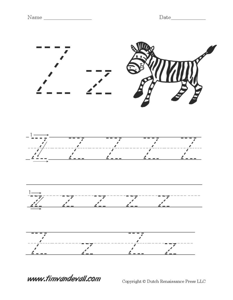 Letter-Z-Worksheet-Printable - Tim's Printables