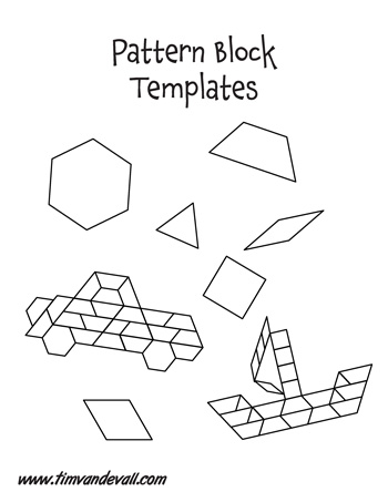 Pattern Block Templates - Tim's Printables
