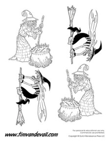 Printable Witch Templates &amp; Halloween Witch Decorations