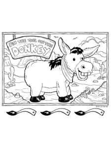 Pin the Tail of the Donkey Printable Poster PDF - Tim's Printables