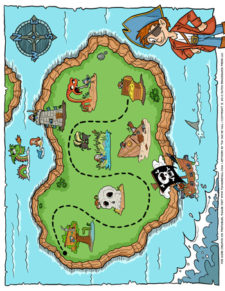 Pirate Treasure Map - Tim's Printables