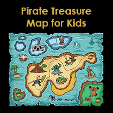 free pirate treasure maps for a pirate birthday party treasure hunt