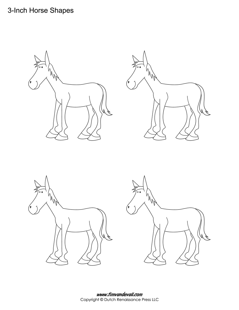 printable horse stencils