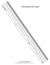 Printable MM Ruler - Tim's Printables