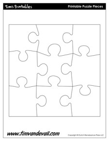 Blank Puzzle Piece Template - Free Single Puzzle Piece Images | PDF