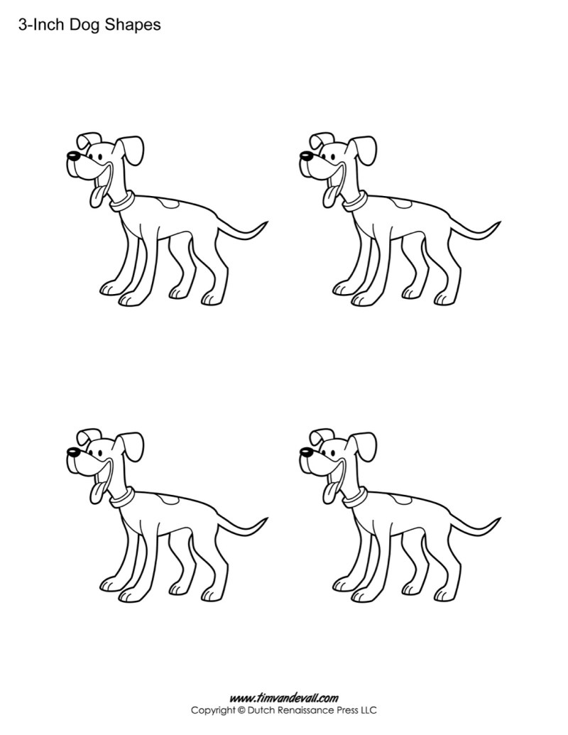 Dog Templates / Dog Shape Printables – Tim's Printables