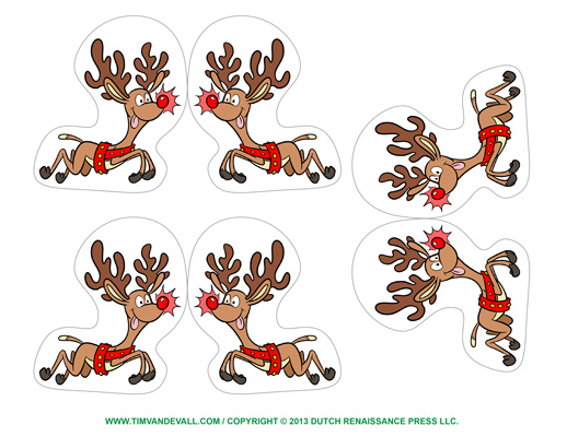 reindeer ornaments printable