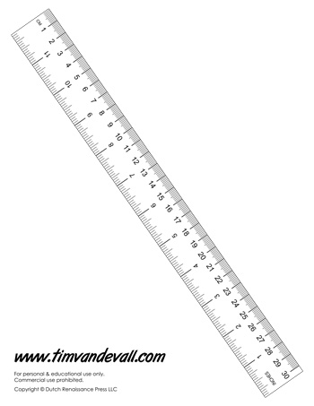 Printable Millimeter Ruler – Tim's Printables
