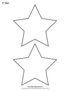 Star Template - 5 Inch - Tim's Printables