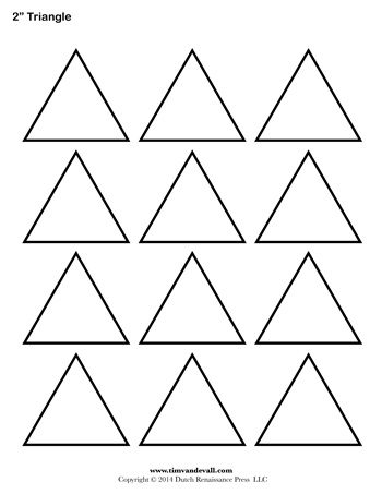 Triangle Templates - 2 Inch